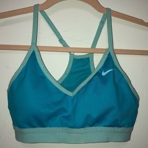 Blue NIKE Indy sports bra